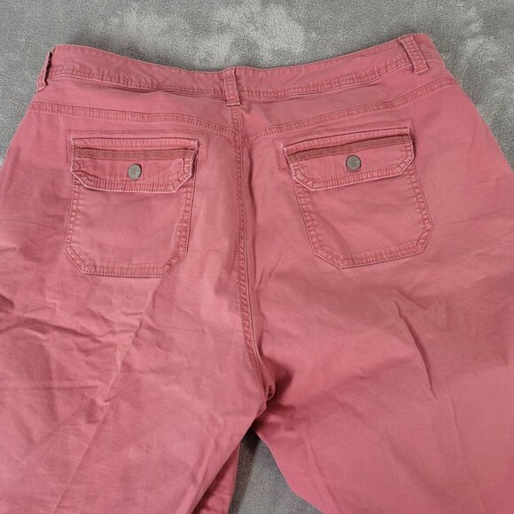 Gloria Vanderbilt Womens Shorts Pink Denim 18 Plus Cotton Blend Zip Fly SHO24E - Picture 7 of 10
